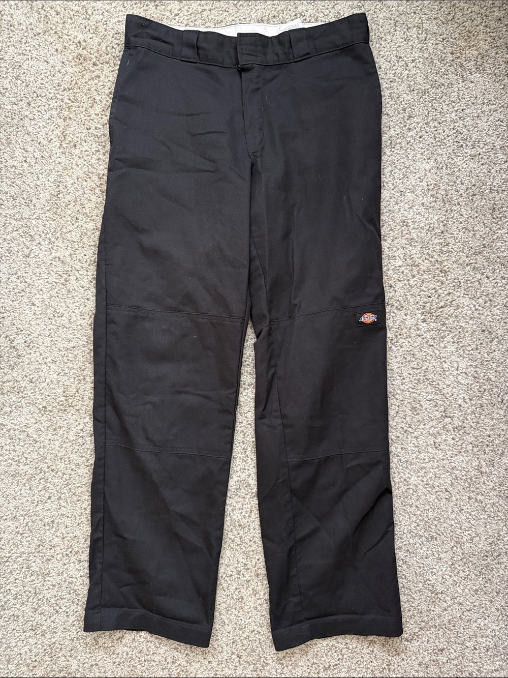 Dickies Flex Regular Fit Double Knee Work Pants Black 32x30 Skate Streetwear
